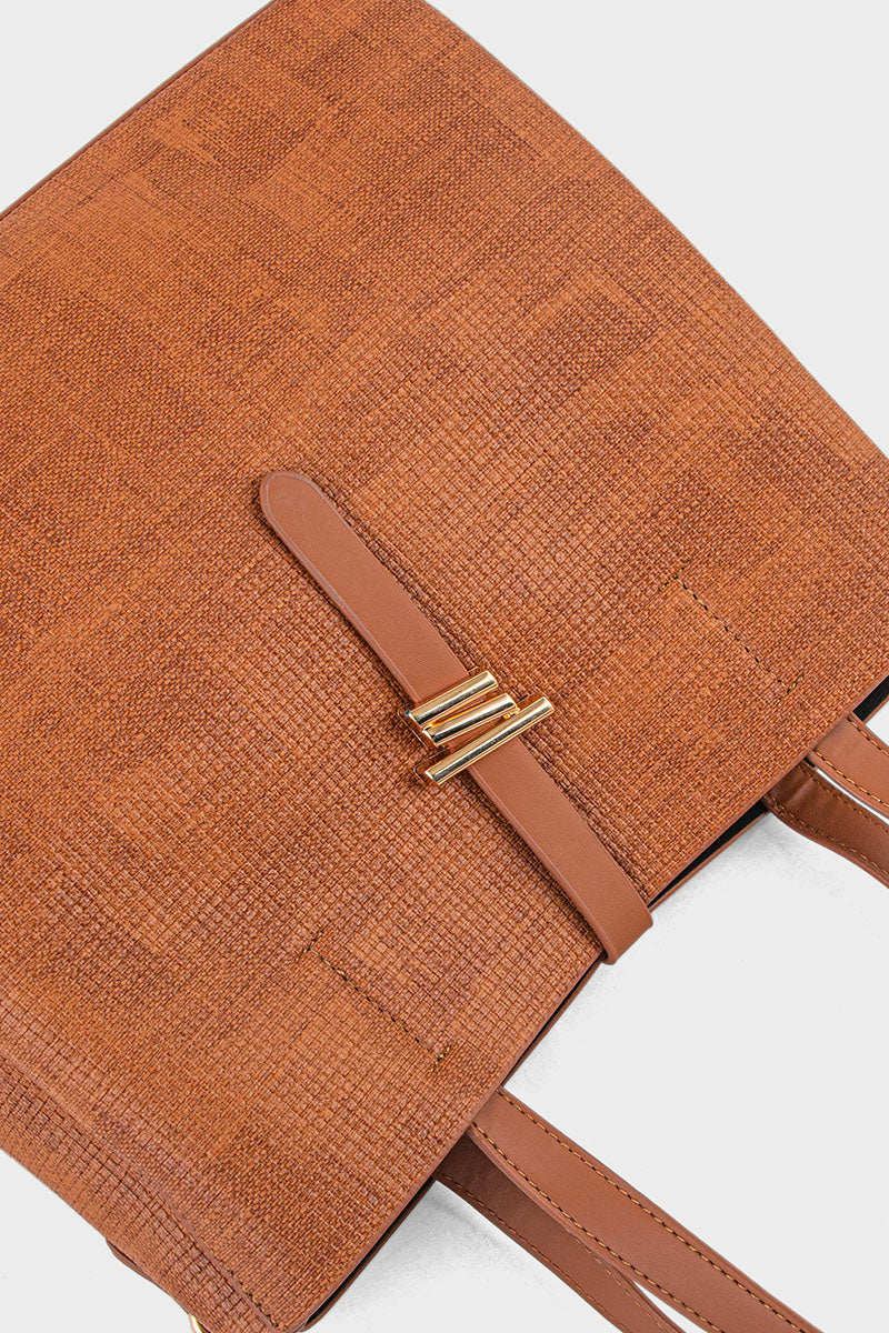 Tote Hand Bags BS2166-Brown