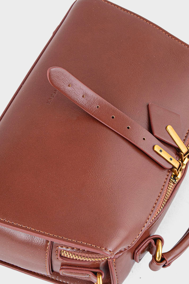 Top Handle Hand Bags BH0088-Brown