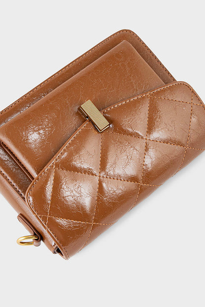 Flap Shoulder Bags BS2127-Tan