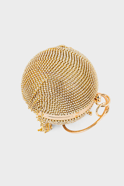 Party Wear Clutch BK4098-Golden