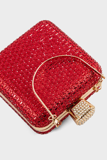 Party Wear Clutch BK4072-Red