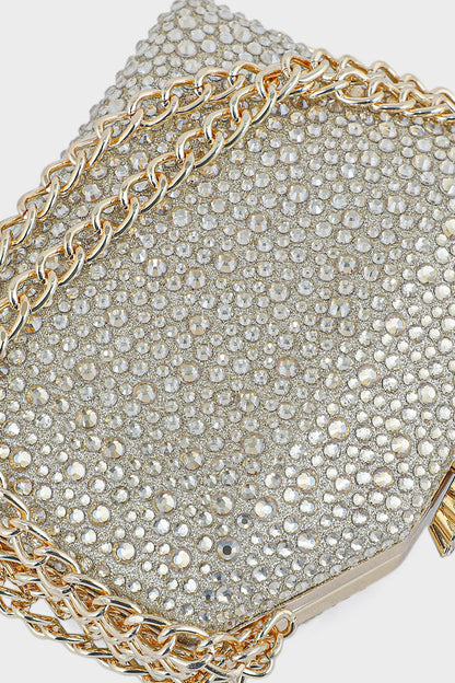 Party Wear Clutch BK4048-Golden