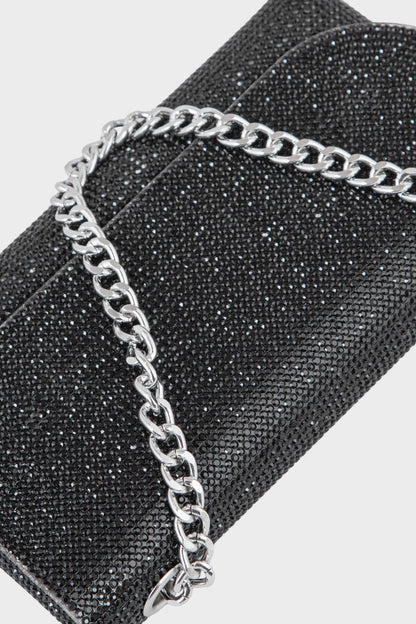 Flap Shoulder Bags BK4043-Black