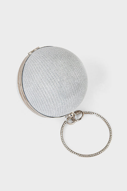 Party Wear Clutch BK4090-Silver