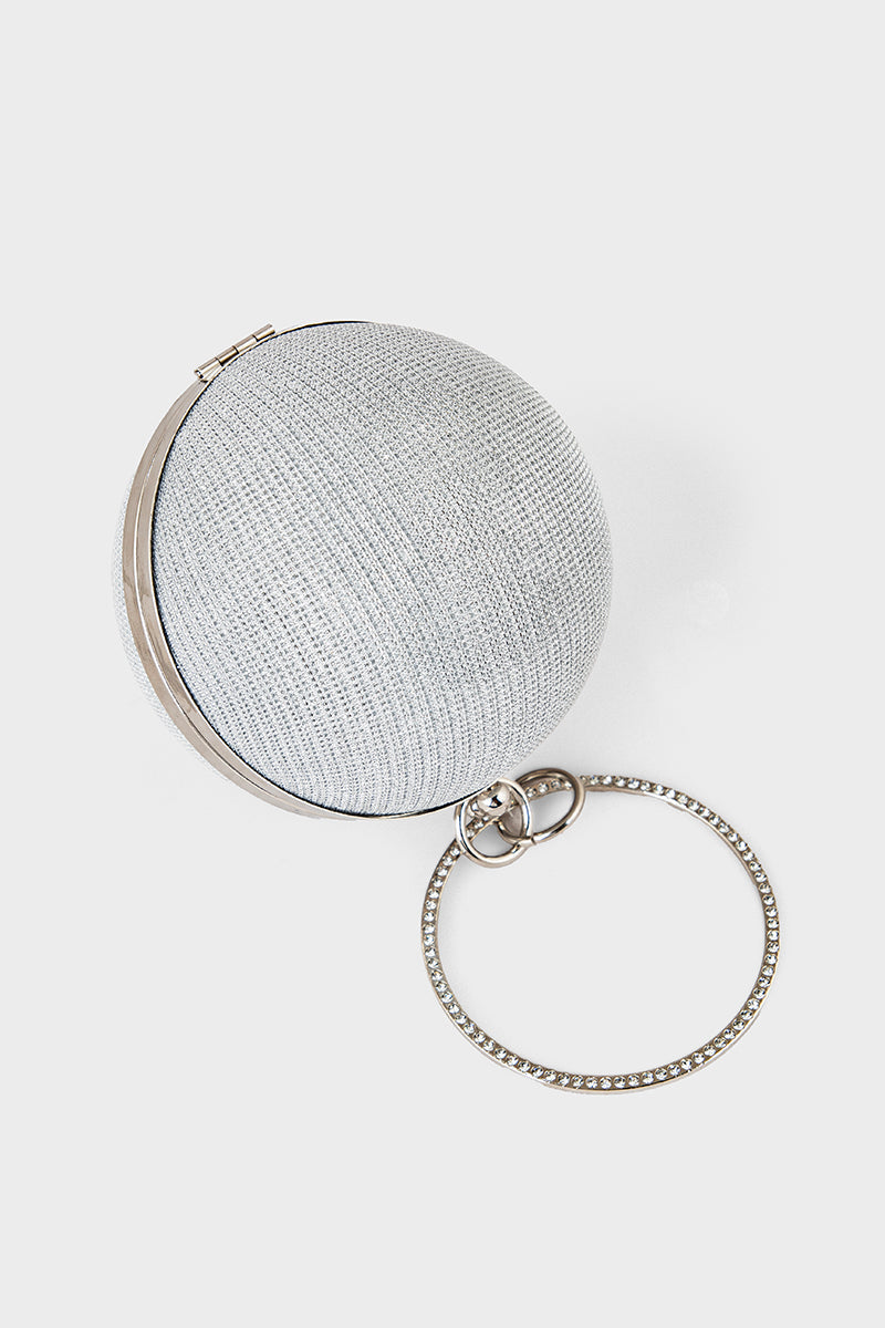 Party Wear Clutch BK4090-Silver