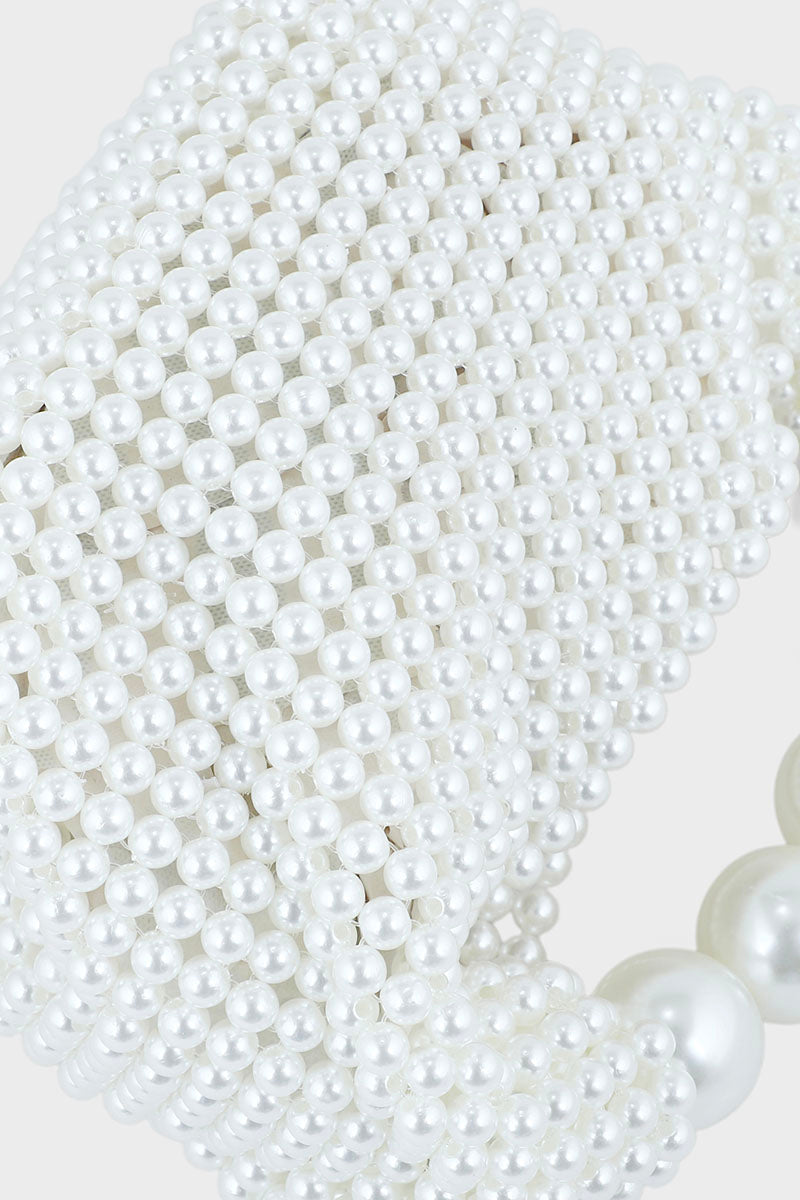 Party Wear Clutch BK4053-White