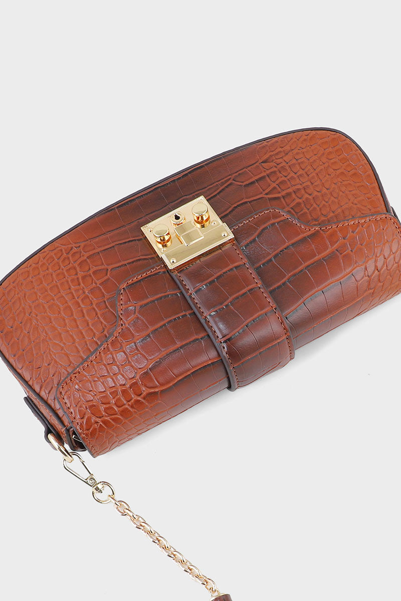 Flap Shoulder Bags BS2007-Brown