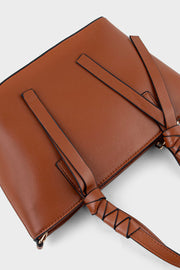Tote Hand Bags BS2196-Dark Brown