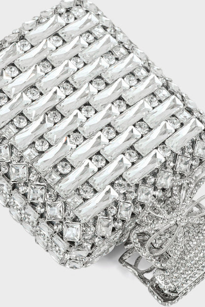 Party Wear Clutch BK4060-Silver