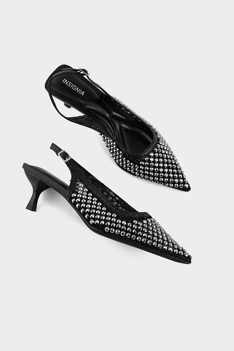 Party Wear Sling Back IP4020-Black