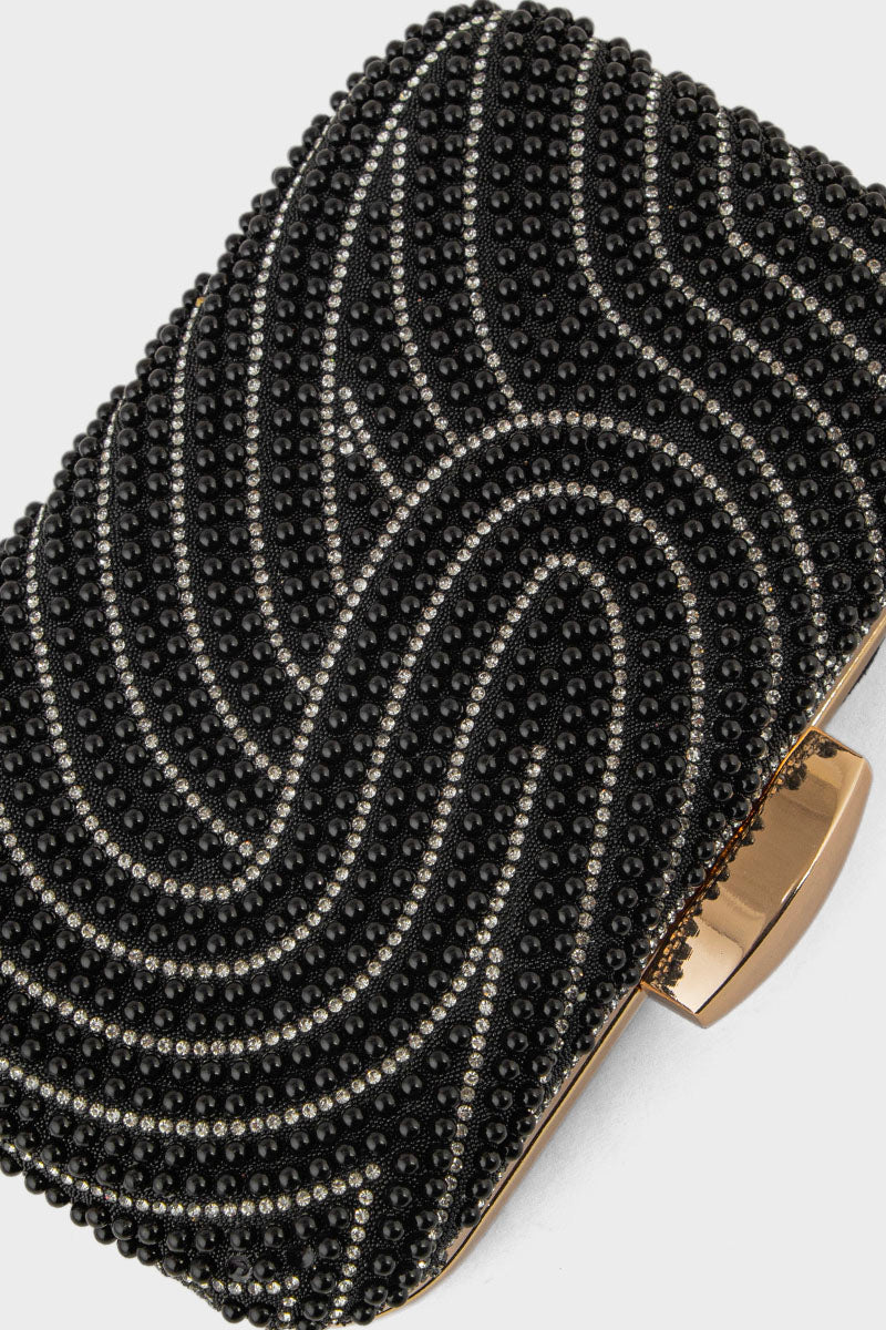 Party Wear Clutch BK4116-Black