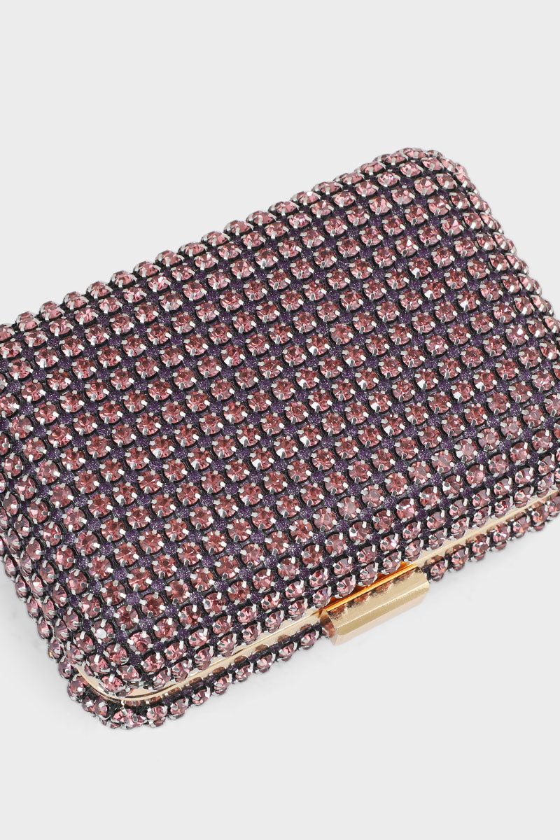 Party Wear Clutch BK4004-Rose Gold