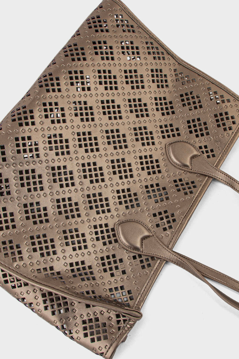 Tote Hand Bags BS2190-Pewter