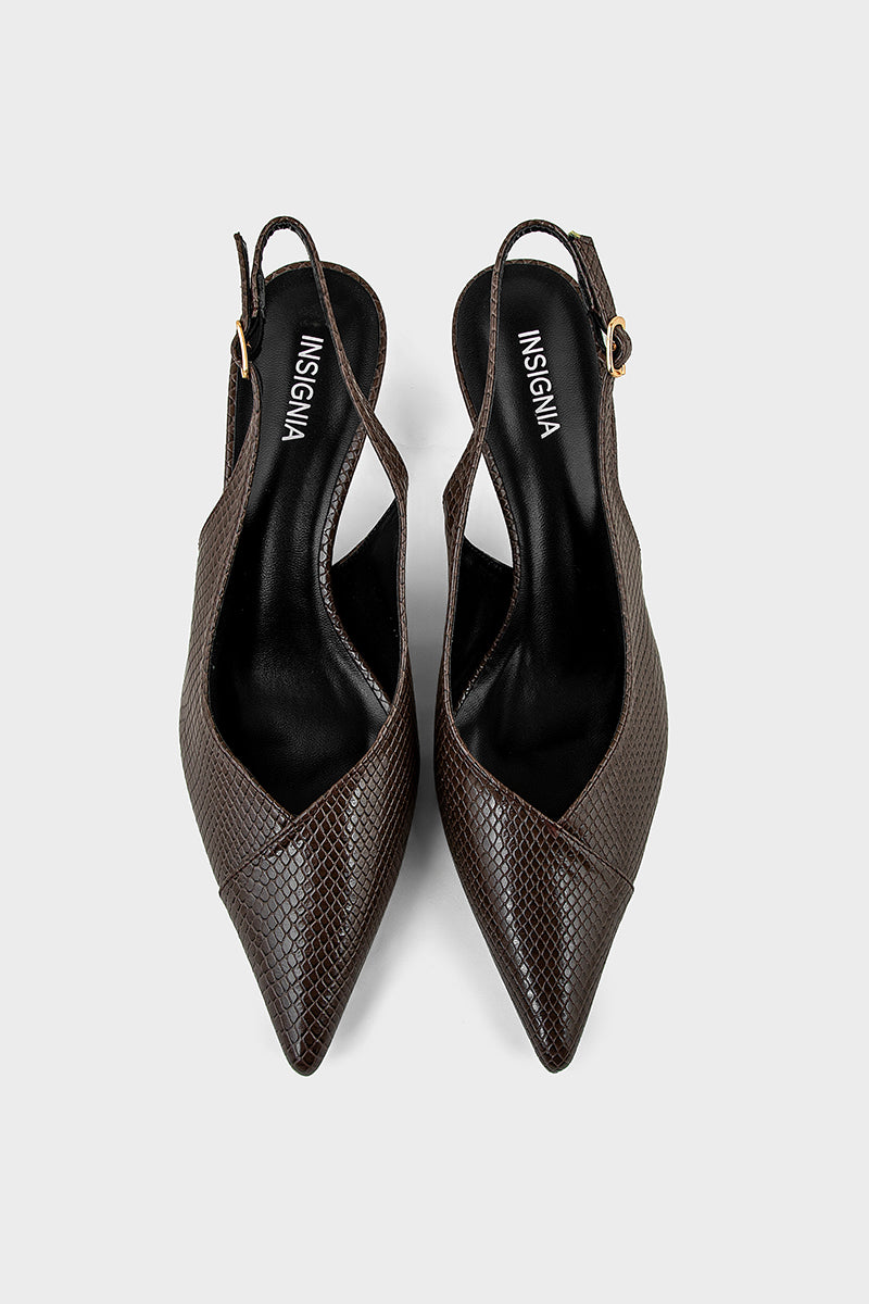 Formal Sling Back IF4080-Dark Brown