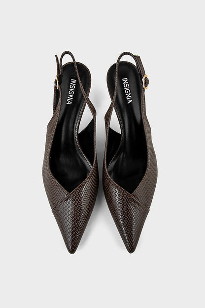 Formal Sling Back IF4080-Dark Brown