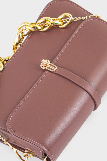 Flap Shoulder Bags BS2074-Plum