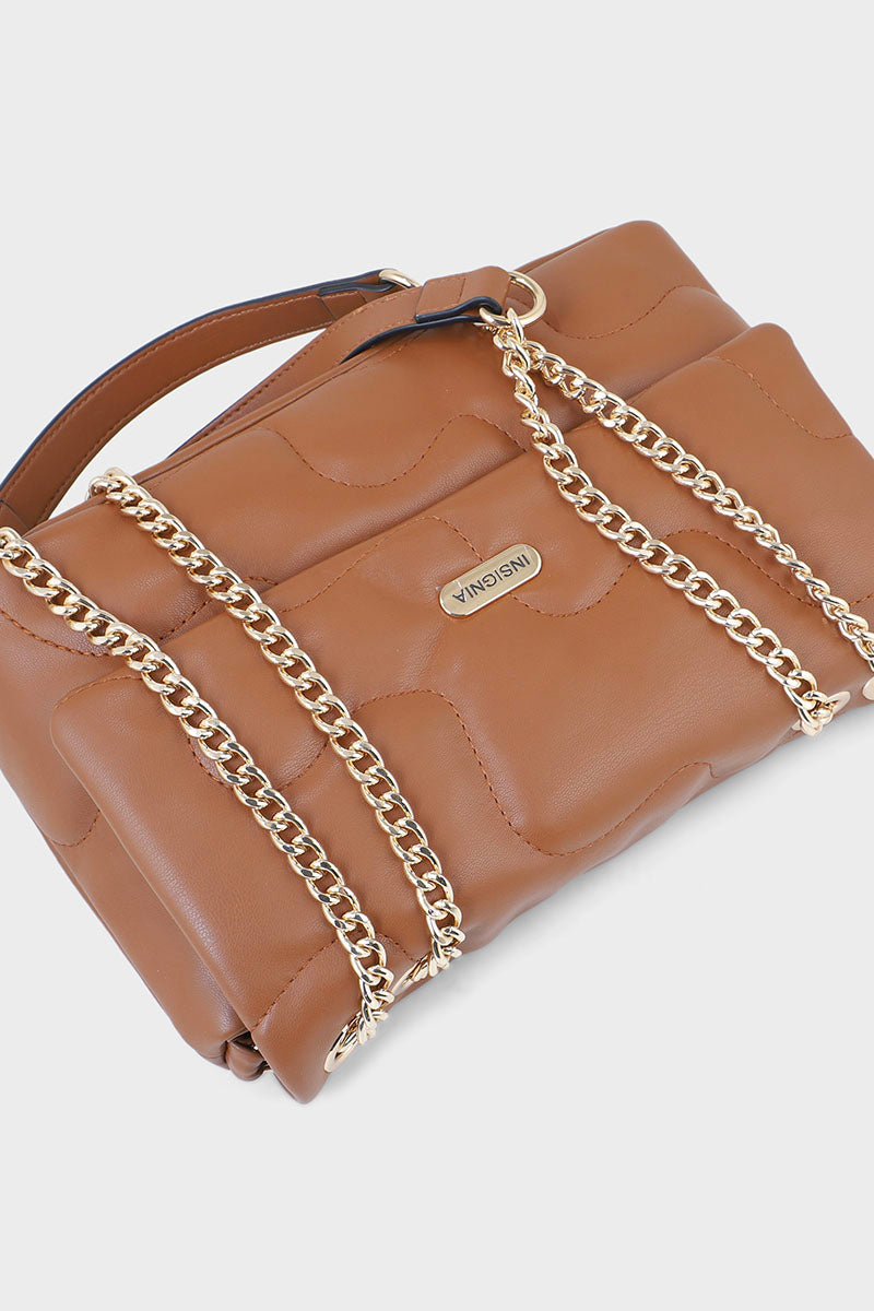 Hobo Hand Bags B15146-Brown