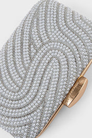 Party Wear Clutch BK4116-White