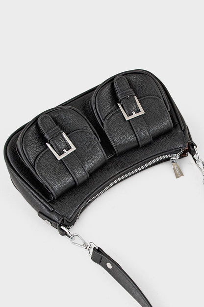 Saddle Shoulder Bags BS2076-Black