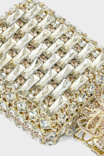Party Wear Clutch BK4060-Golden