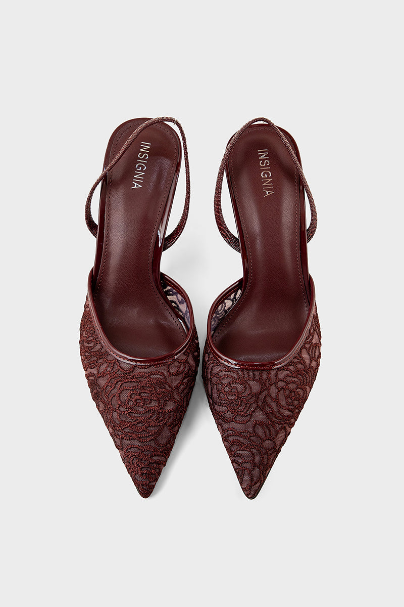 Party Wear Sling Back IP4047-Maroon