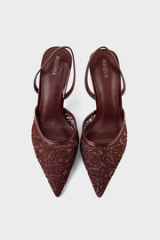 Party Wear Sling Back IP4047-Maroon