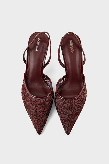 Party Wear Sling Back IP4047-Maroon