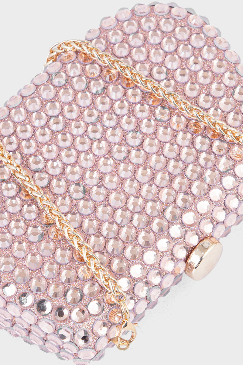 Party Wear Clutch BK4035-Rose Gold