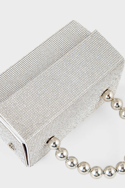 Party Wear Clutch BH0122-Silver