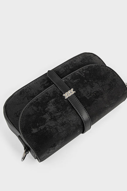 Flap Shoulder Bags BS2133-Black