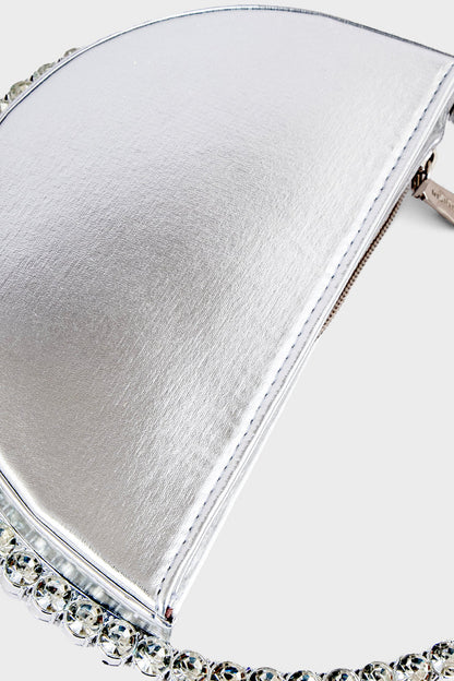 Party Wear Clutch BH0118-Silver