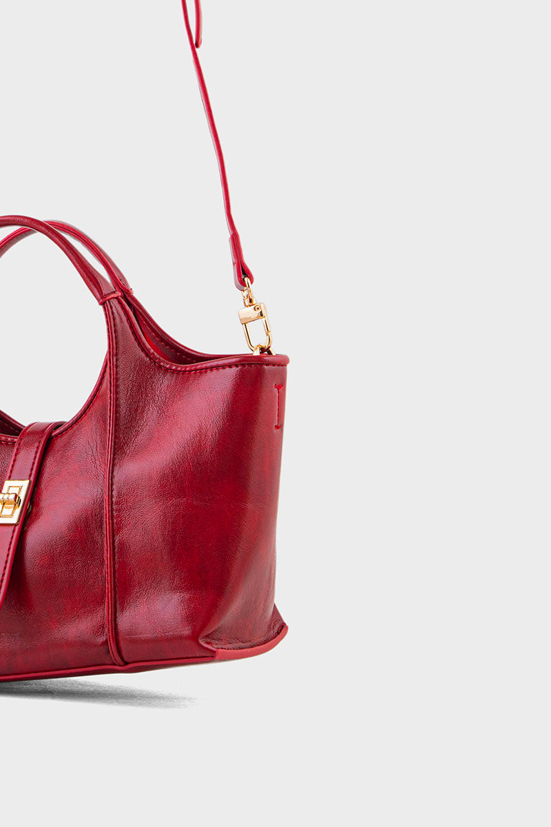 Satchel Shoulder Bags BH0163-Burgundy
