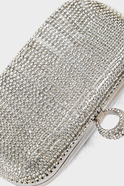 Party Wear Clutch BK4097-Silver