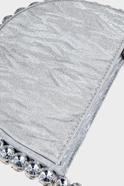 Party Wear Clutch BH0117-Silver