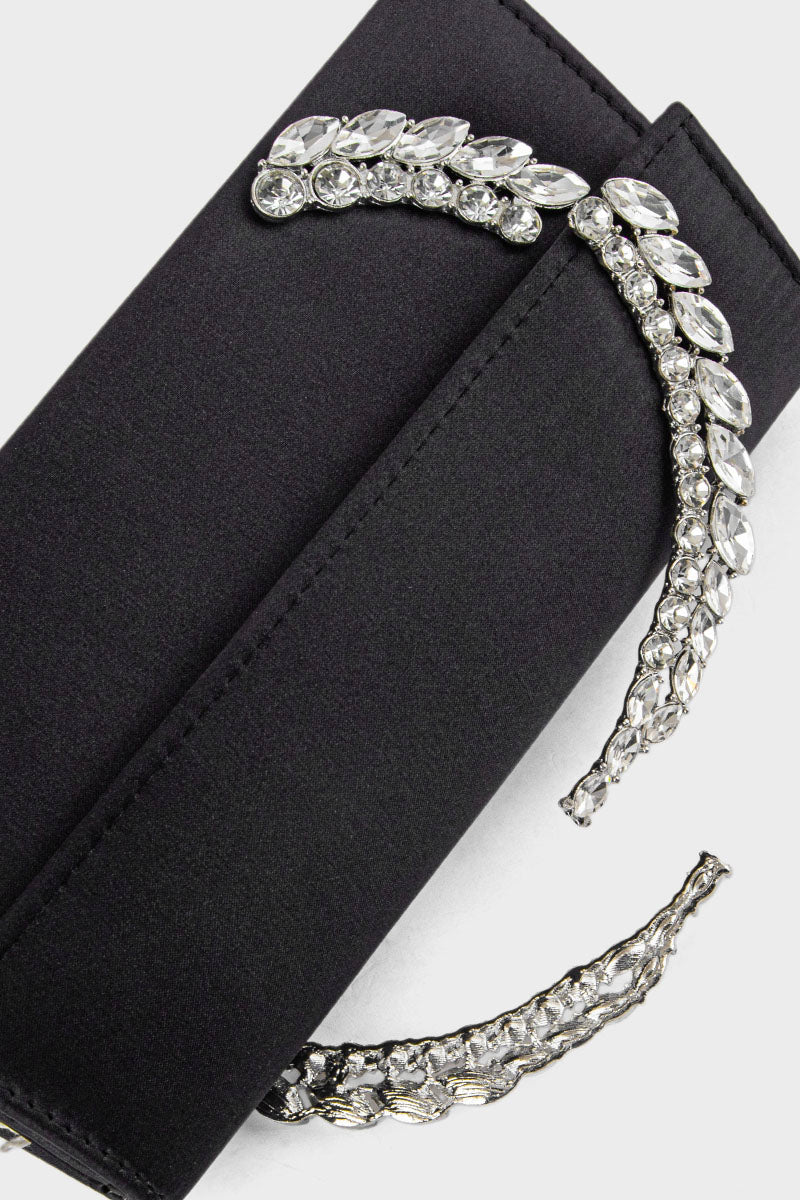 Party Wear Clutch BK4122-Black