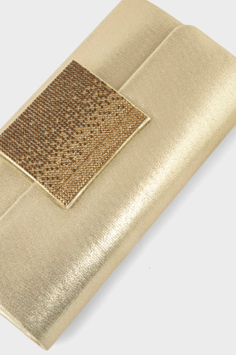 Party Wear Clutch BK4110-Golden