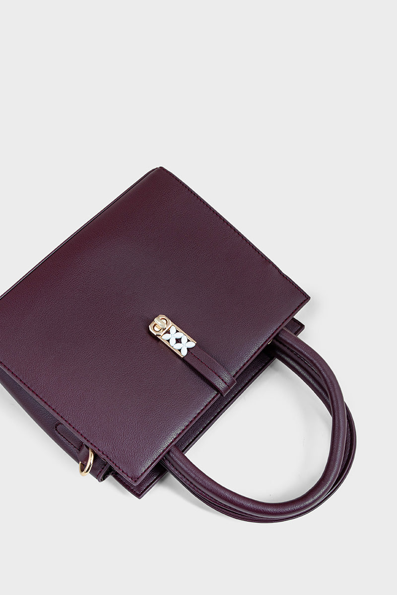Top Handle Hand Bags BH0091-Maroon