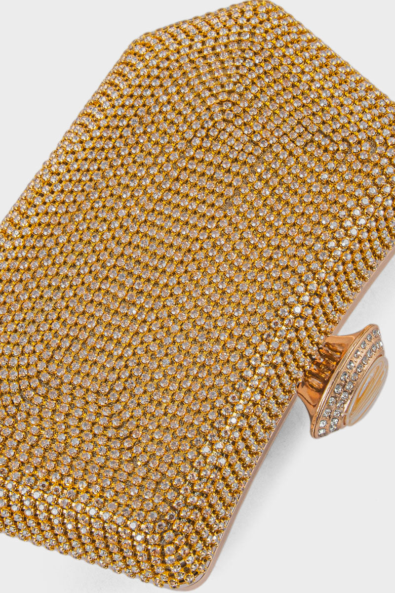 Party Wear Clutch BK4111-Golden
