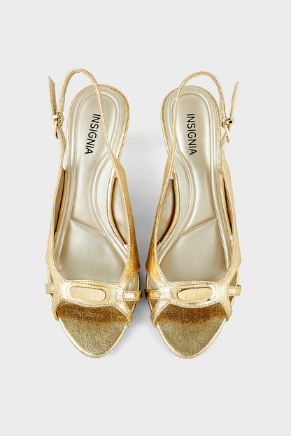 Party Wear Sling Back IP4043-Gold