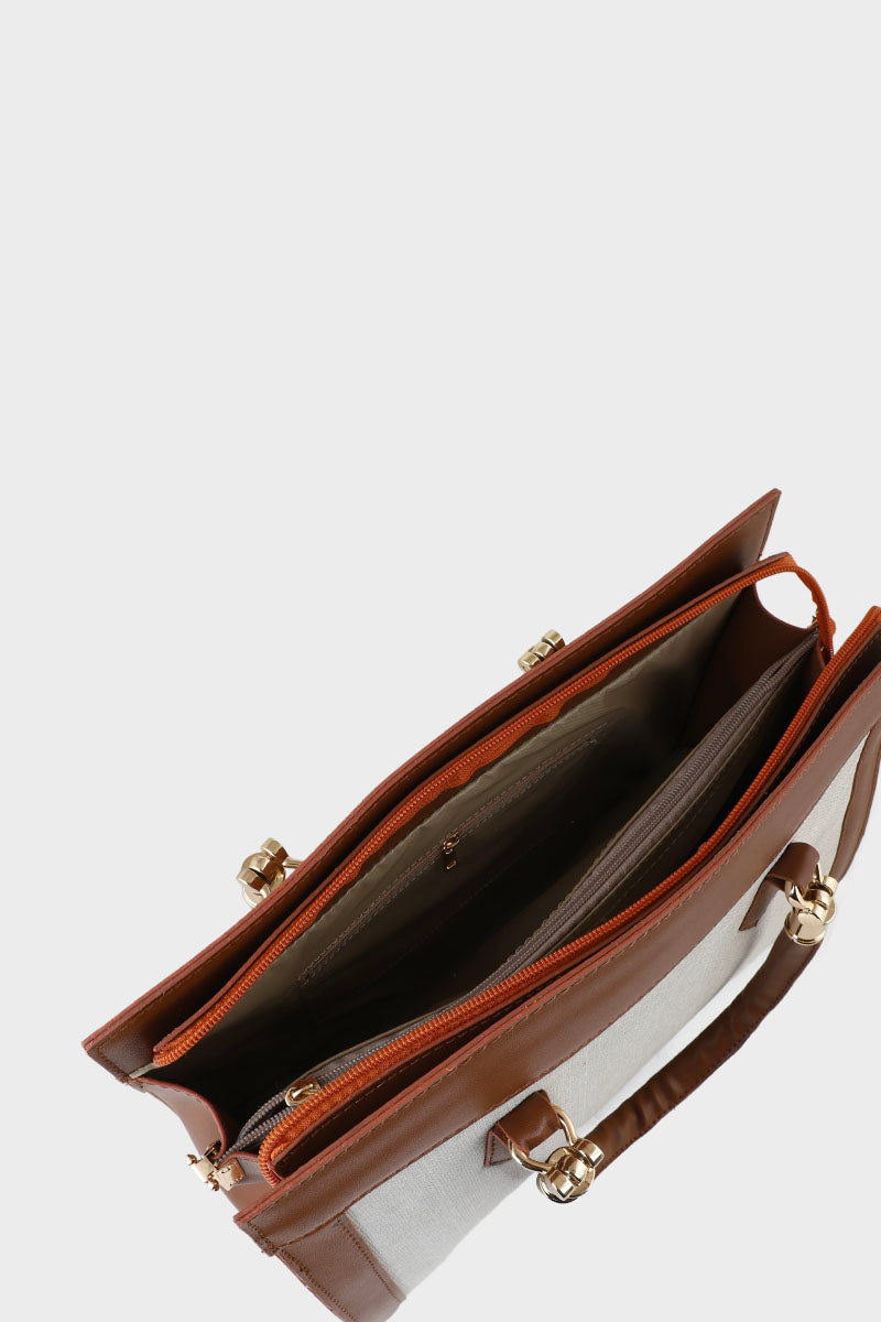 Top Handle Hand Bags BH0028-Brown