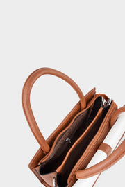 Top Handle Hand Bags BH0100-Brown