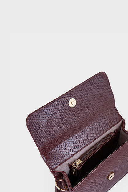 Top Handle Hand Bags B10545-Maroon