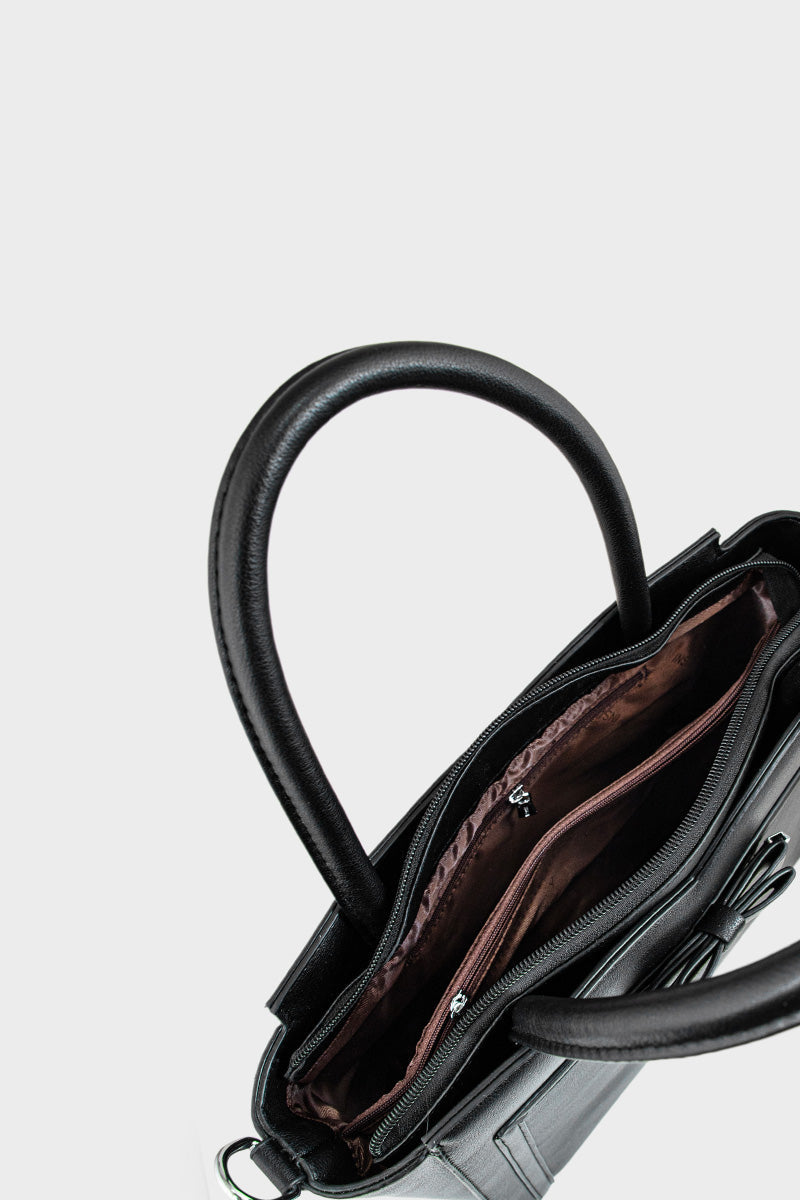 Top Handle Hand Bags BS2102-Black