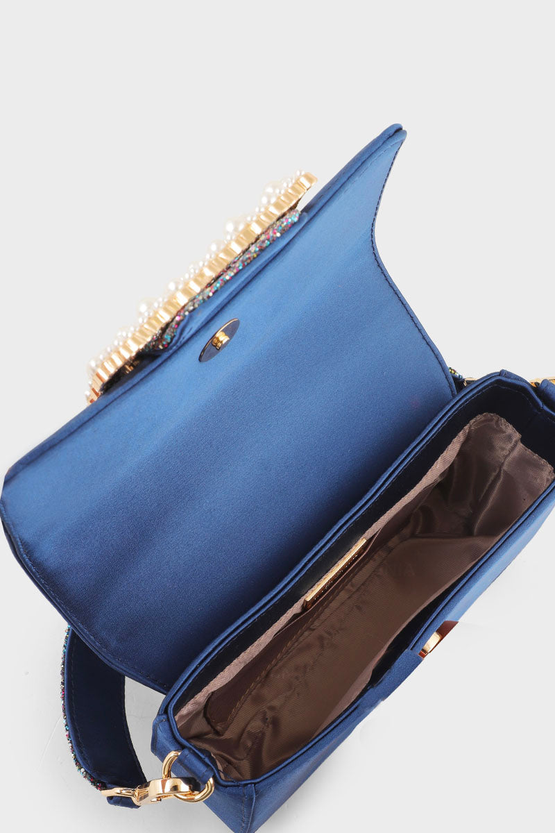 Top Handle Hand Bags B15190-Blue