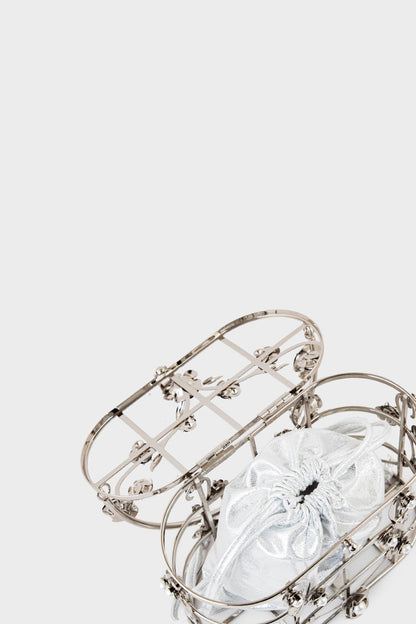 Party Wear Clutch BK4063-Silver