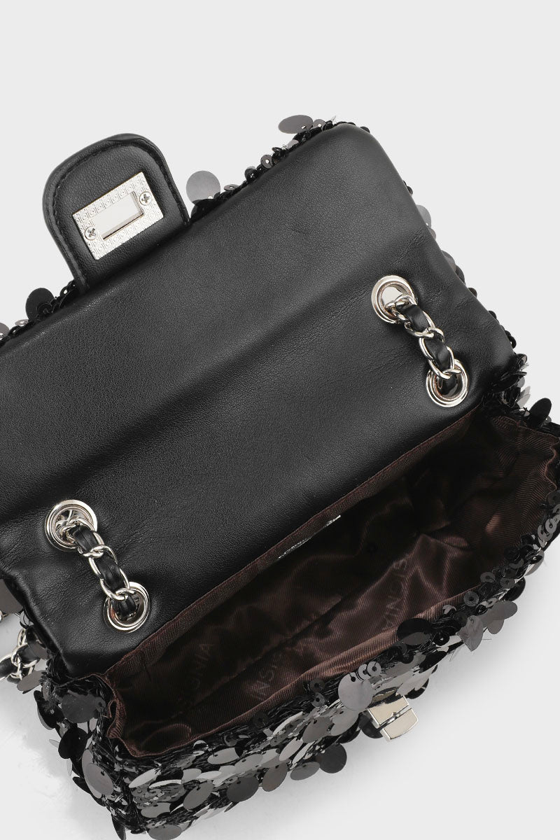Baguette Shoulder Bags B10533-Black