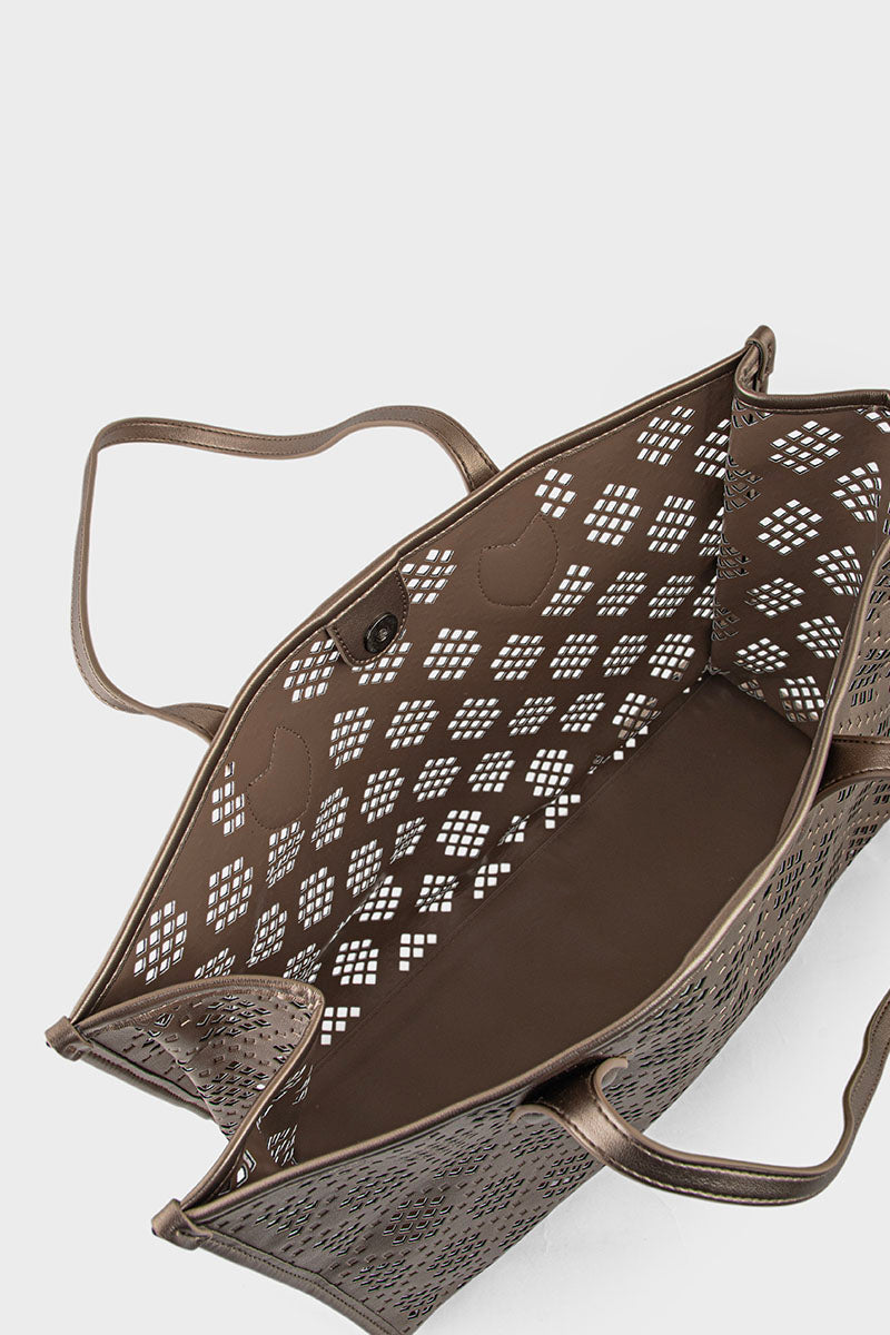 Tote Hand Bags BS2190-Pewter