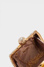 Party Wear Clutch BK4083-Mustard