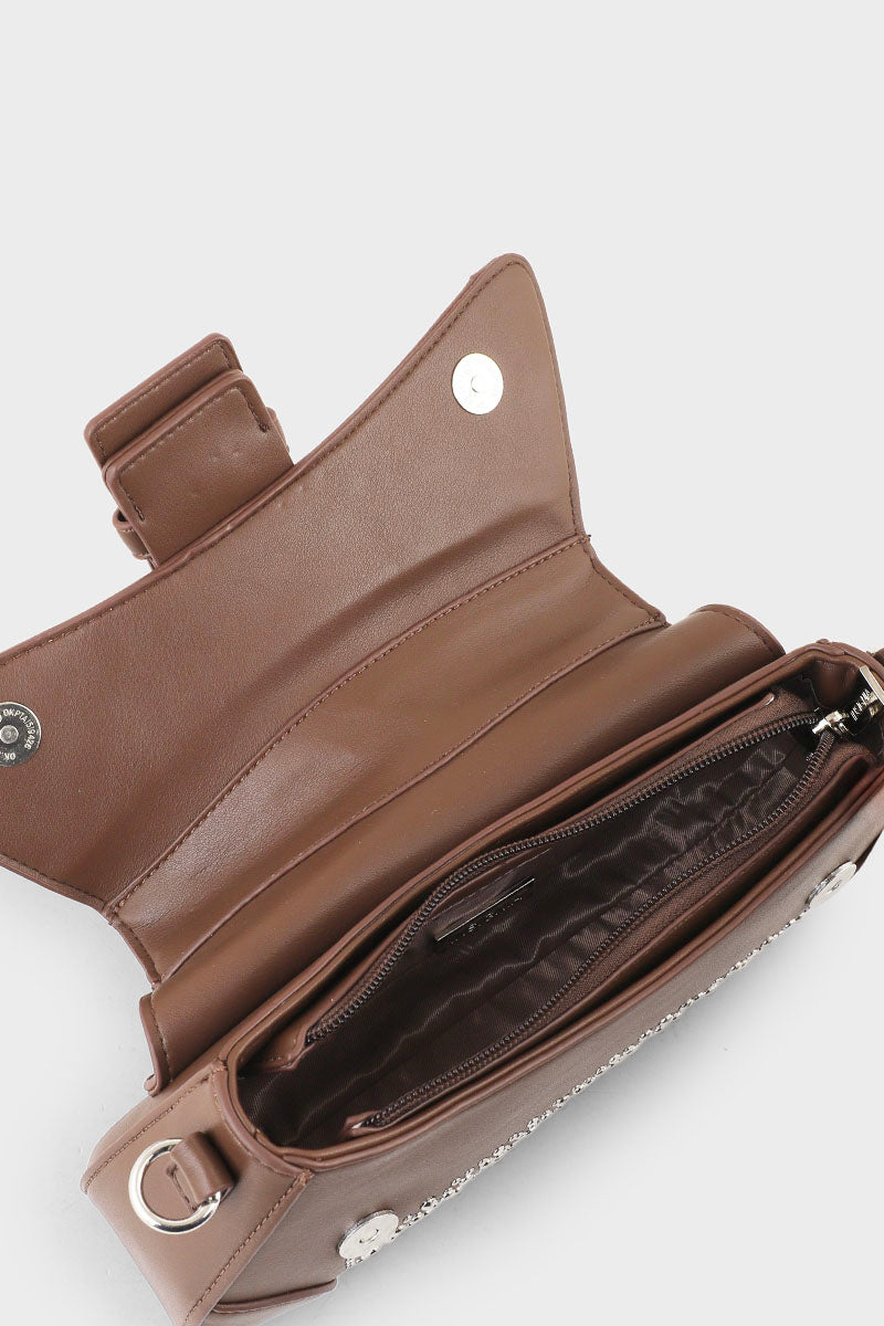 Baguette Shoulder Bags B10520-Brown