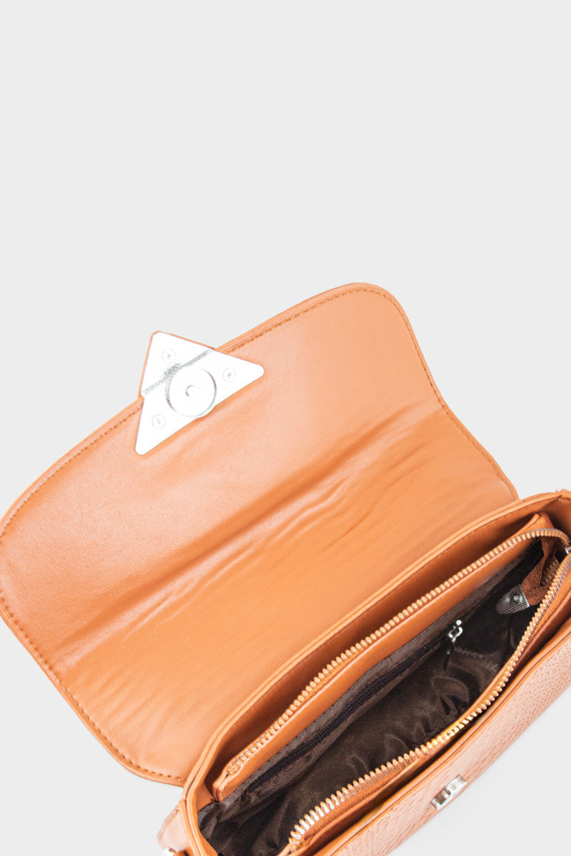 Flap Shoulder Bags BS2130-Tan